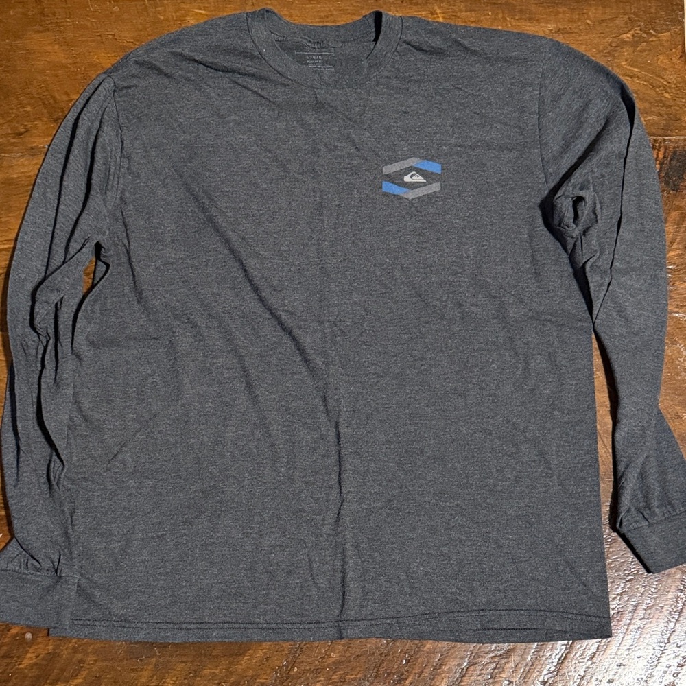 Quiksilver Men's Charcoal Long Sleeve Tee